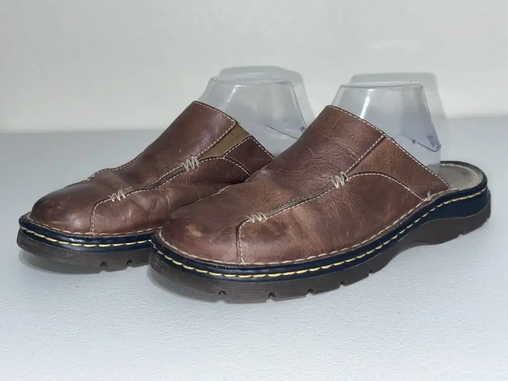 Dr. Martens AW004 Air Cushioned Brown Mule Slide-on Slippers Mens Sz-9 US 42 EU